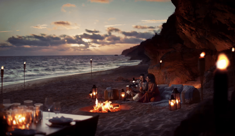 Animated fire background